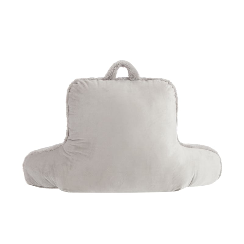 Urban Shop Decorative and Supportive Backrest Bed Pillow,Grey