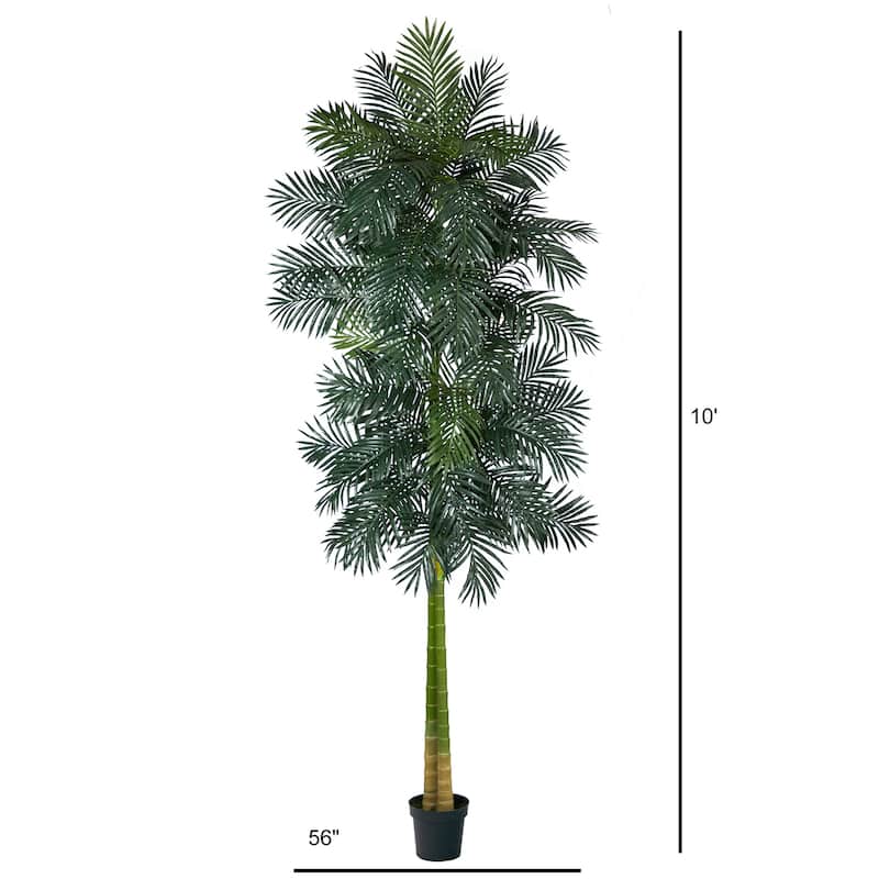 10ft Artificial Palm Tree Indoor Outdoor Tree Home Decor - Green