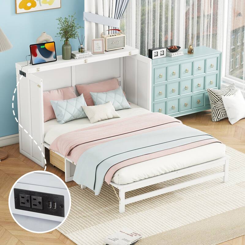 Solid Pine Murphy Bed