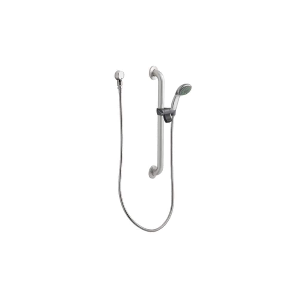 Moen Single Function Hand Shower Package with Slide Bar, Hose and Wall