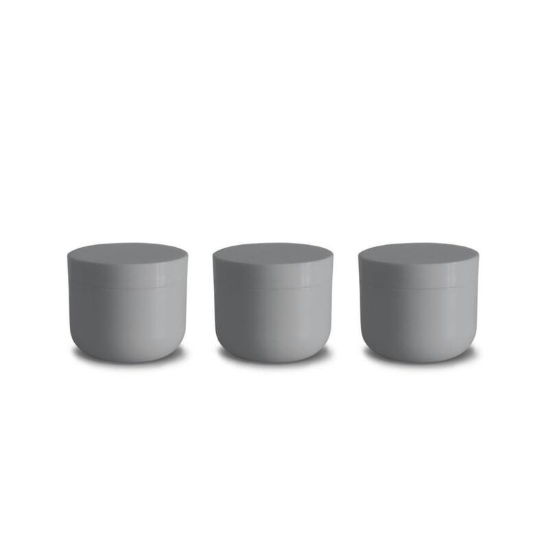 Abode Homewares Duo Slate Melamine Mini Canister - Grey - Grey