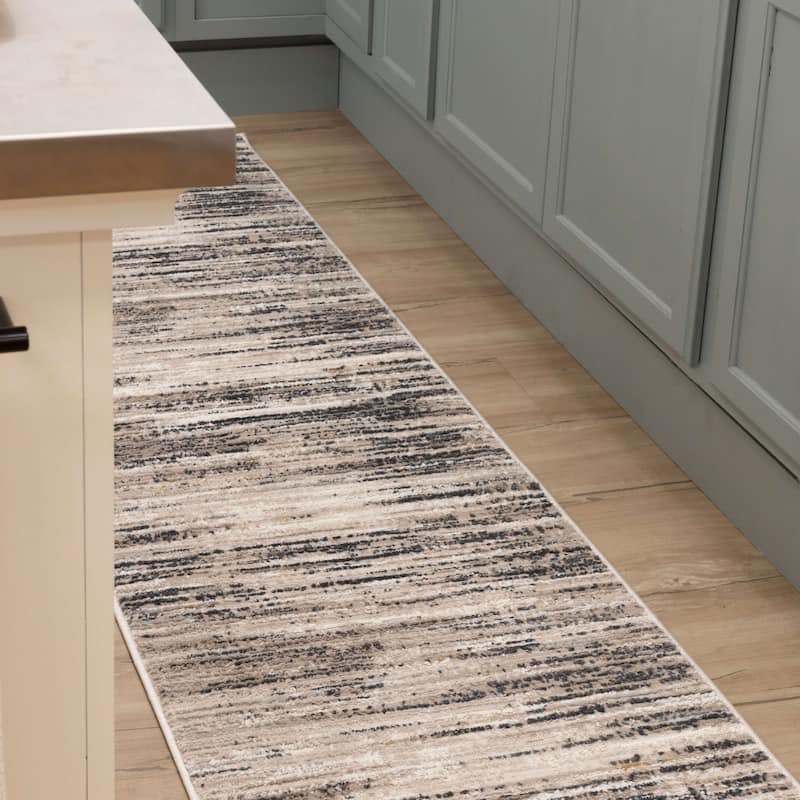 Mohawk Home Urban Abstract Stripe Woven Area Rug