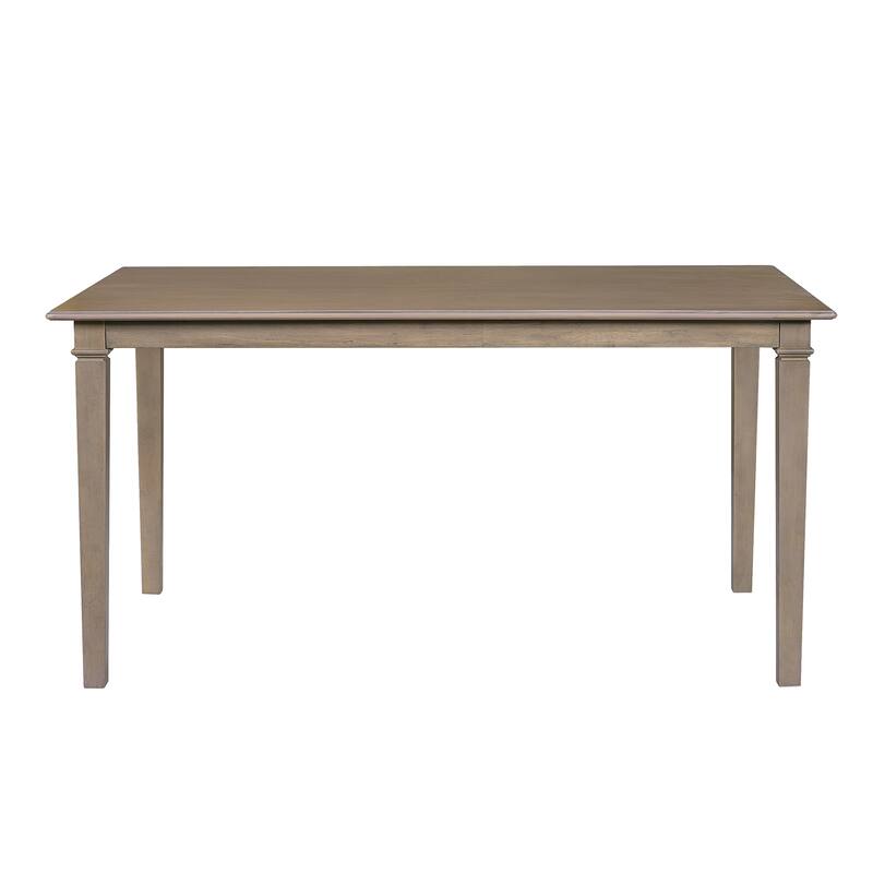 6-Piece Dining Table Set, Including 1 Rectangular Table, 4 Upholstered Chairs & 1 Bench, Wooden Kitchen Table & Chair Set