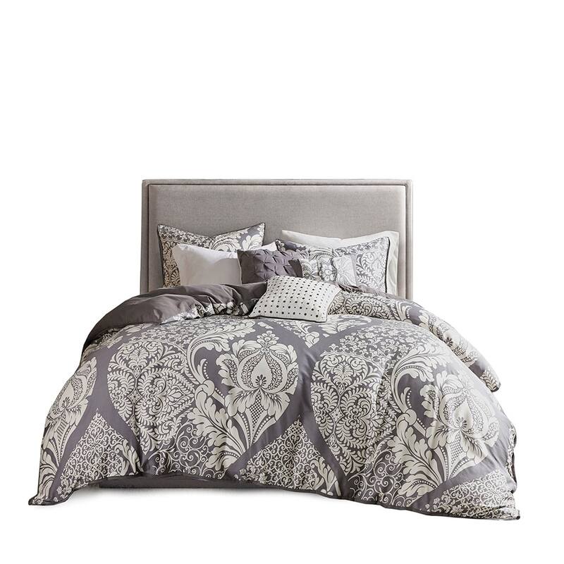 GDF Studio - Vienna 6-Piece Printed Duvet Cover Set with Decorative Pillows