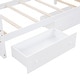 preview thumbnail 6 of 14, White Twin Size Solid Wood L-shaped Loft Bed with Drawers
