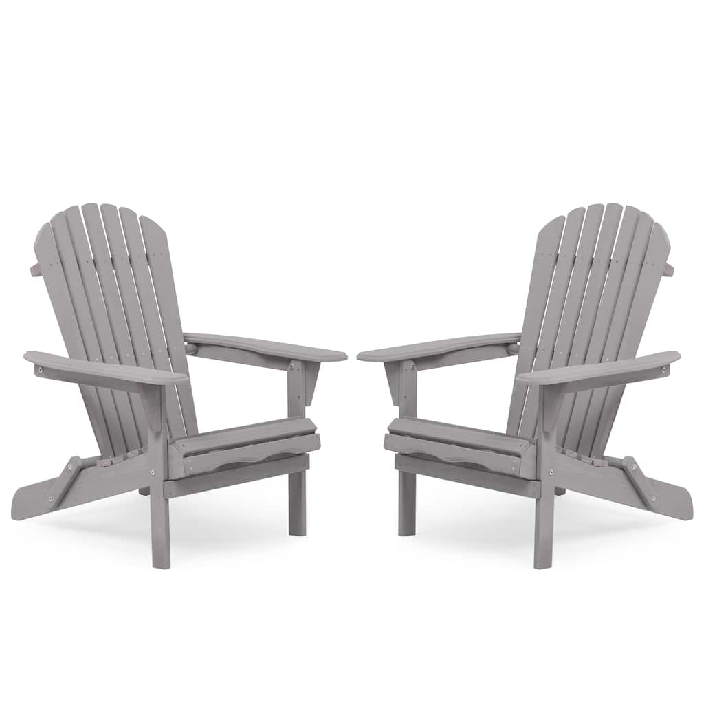 Outdoor Patio Bar Table Set, Table and Chairs Set of 5 Bar Table & Stools Set with Tall Adirondack Chairs Set for 4