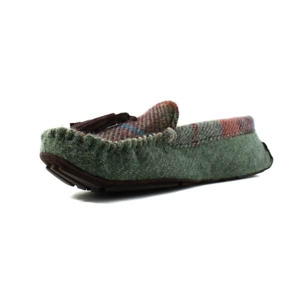 harris tweed moccasin slippers