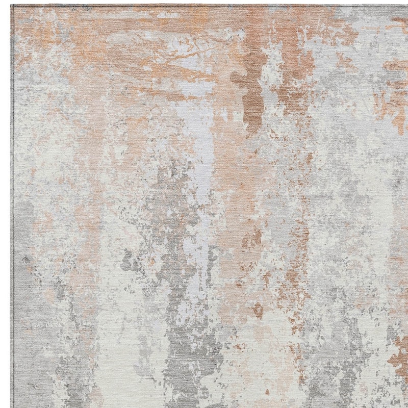 HomeRoots Abstract Transitional Rectangle Outdoor Rug