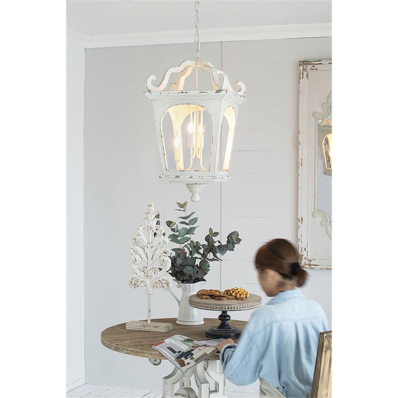 4 - Light Wood Chandelier