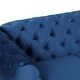 preview thumbnail 30 of 46, 63" Velvet Upholstered Loveseat Sofa with Button Tufted Back