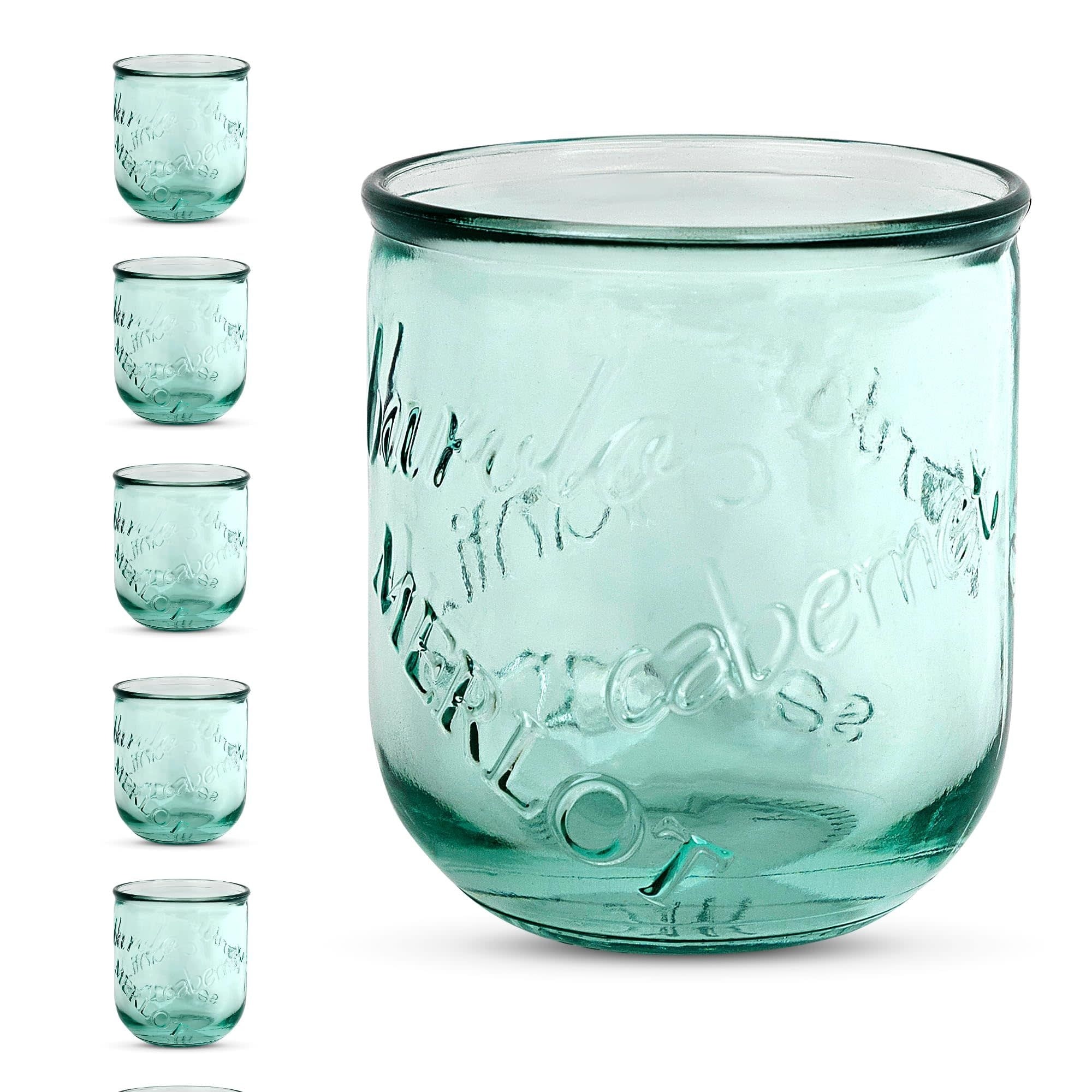 Amici Home Set of 6 Vino Stemless Wine Glasses - 12 oz