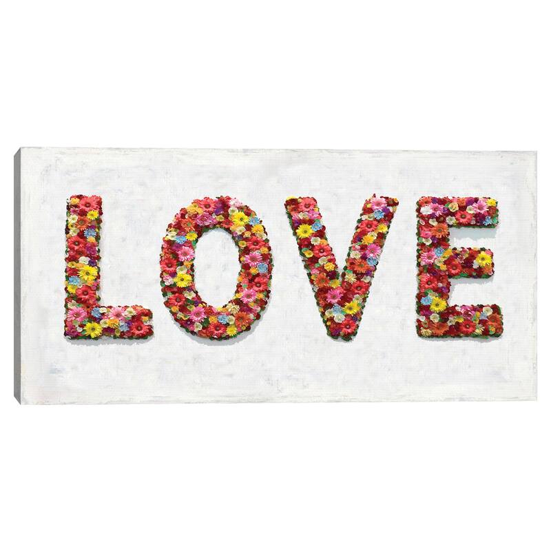 Floral Love Canvas Art Print