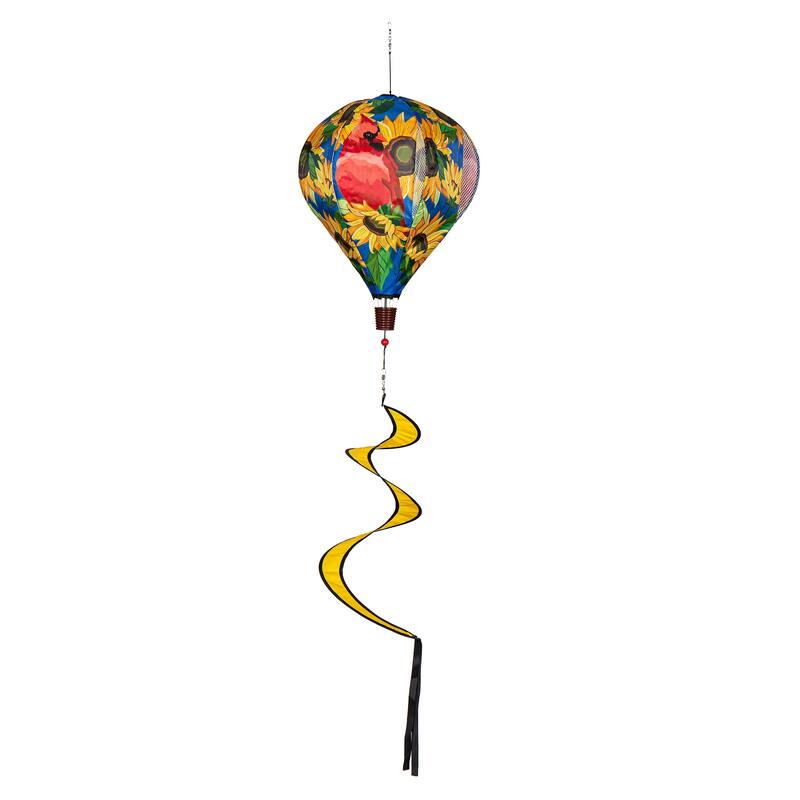55" Sunflower Cardinal Balloon Spinner