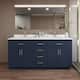Option Dark Blue / White Quartz Top / Brushed Gold