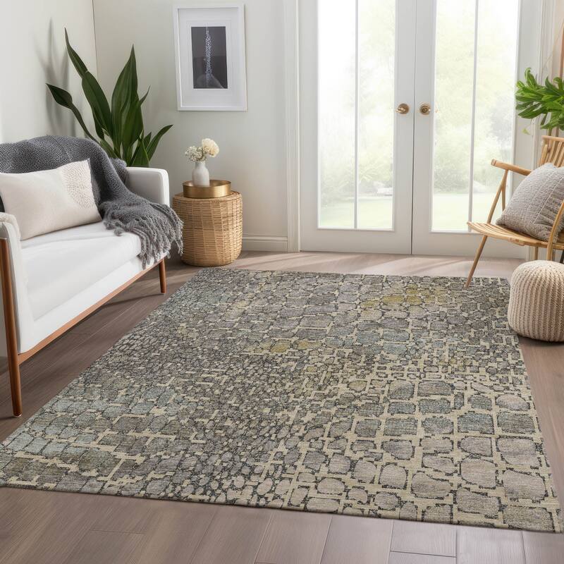 Premium Washable Super Soft Modern Cobblestone Mayfield Rug