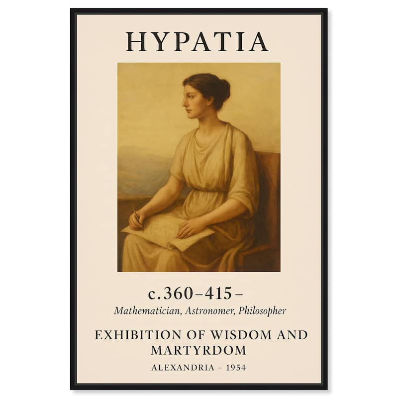 Early Female Scientist Canvas by Art Remedy - Black - 16" x 24"