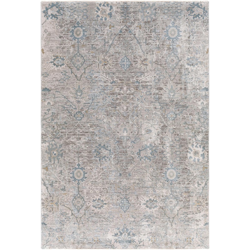 Brain Transitional Floral Area Rug