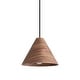 preview thumbnail 2 of 1, Golden Lighting Conique 1-light 10in Pendant in Dark Walnut - Silver