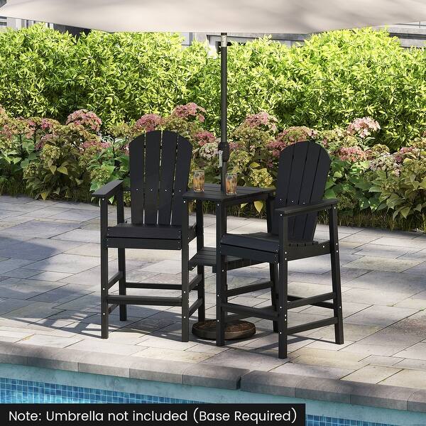2 seat patio umbrella chair 2-Seater Outdoor Furniture Set with 1.57 Inch Hole丨Costway Outdoor activity is full of interest Double Folding Camping Chair W/Umbrella