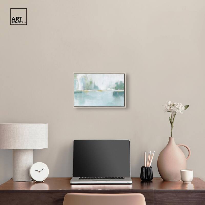 Mirrored Aqua Dream I Canvas by Art Remedy