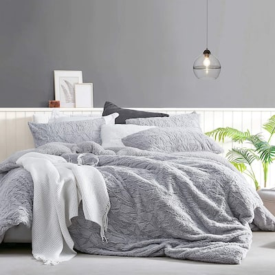 Cracked Glacier - Coma Inducer® Oversized Comforter Set - Frigid Gray