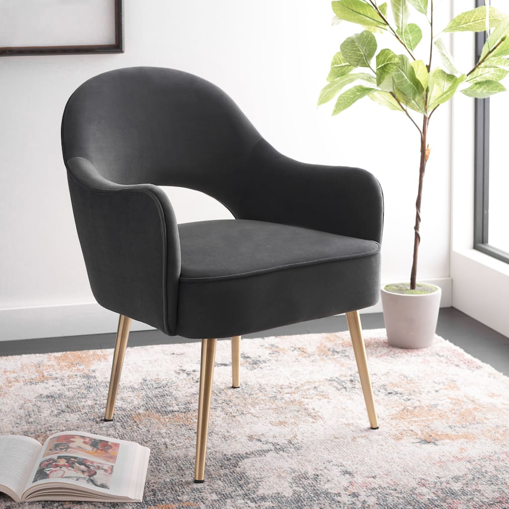 SAFAVIEH Manda Accent Chair - 23.2" W x 20.9" L x 31" H - 23Wx21Dx31H