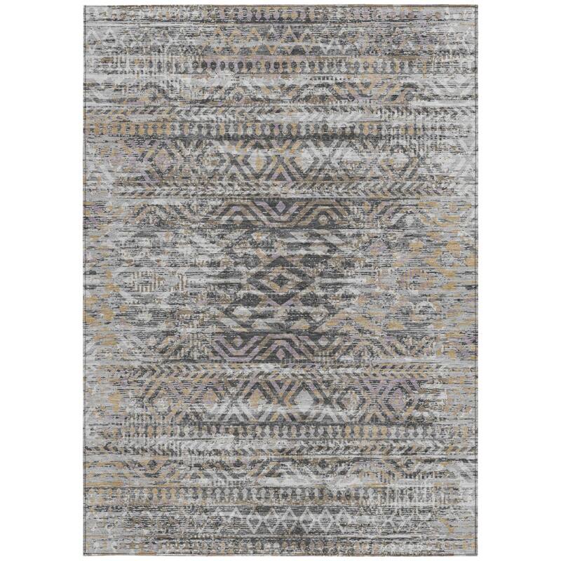 HomeRoots Moroccan Transitional Rectangle Outdoor Rug