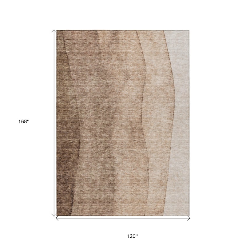 HomeRoots Ombre Transitional Rectangle Outdoor Rug