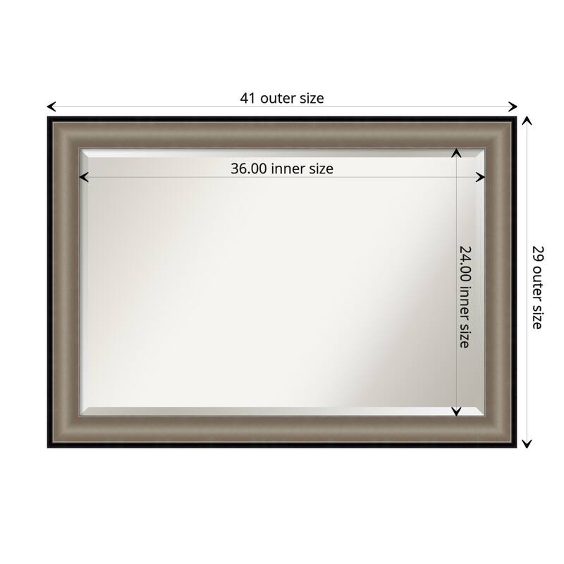 Beveled Bathroom Wall Mirror - Imperial Frame