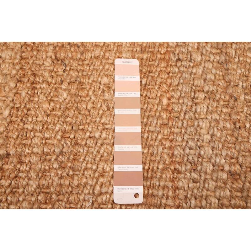 ECARPETGALLERY Braided Weave Palas Denizli Tan Jute Rug - 5'6 x 7'6