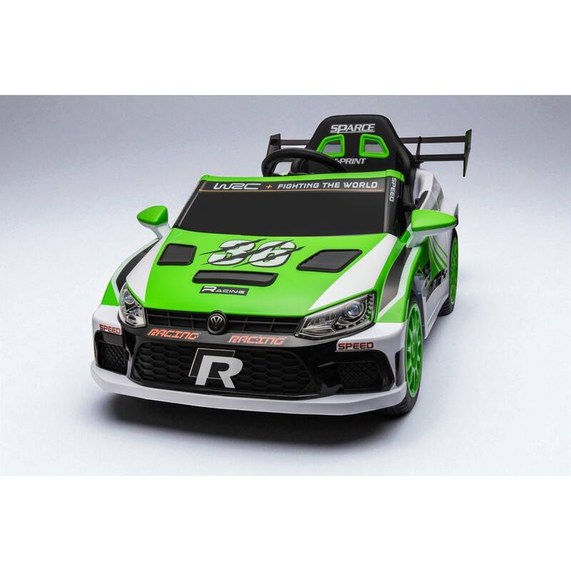 12V Electric Kids Ride-On Car with Remote Control, Music, Lights, Seat Belt, Opening Doors, 4-Wheel Suspension