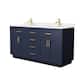 Option Dark Blue / White Quartz Top / Brushed Gold