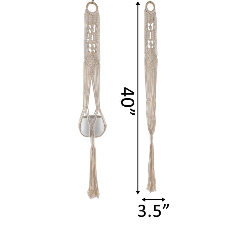 40"L Macrame Plant Hanger