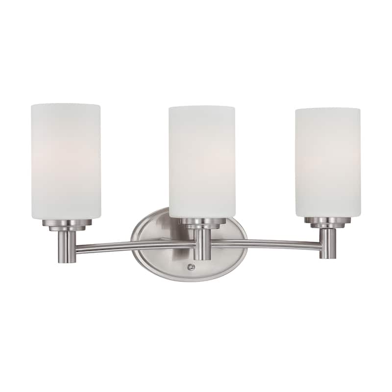 Pittman 12-inch Wide 2-Light Vanity Light in Brushed Nickel - 19 - Brushed Nickel
