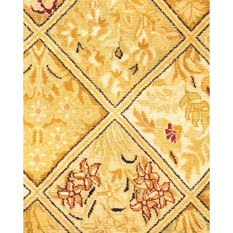 Overton Handknotted Wool Traditional Oriental Brown Runner
