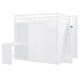 preview thumbnail 8 of 30, Full Size Bunk Bed with Wardrobe,Desk and Storage