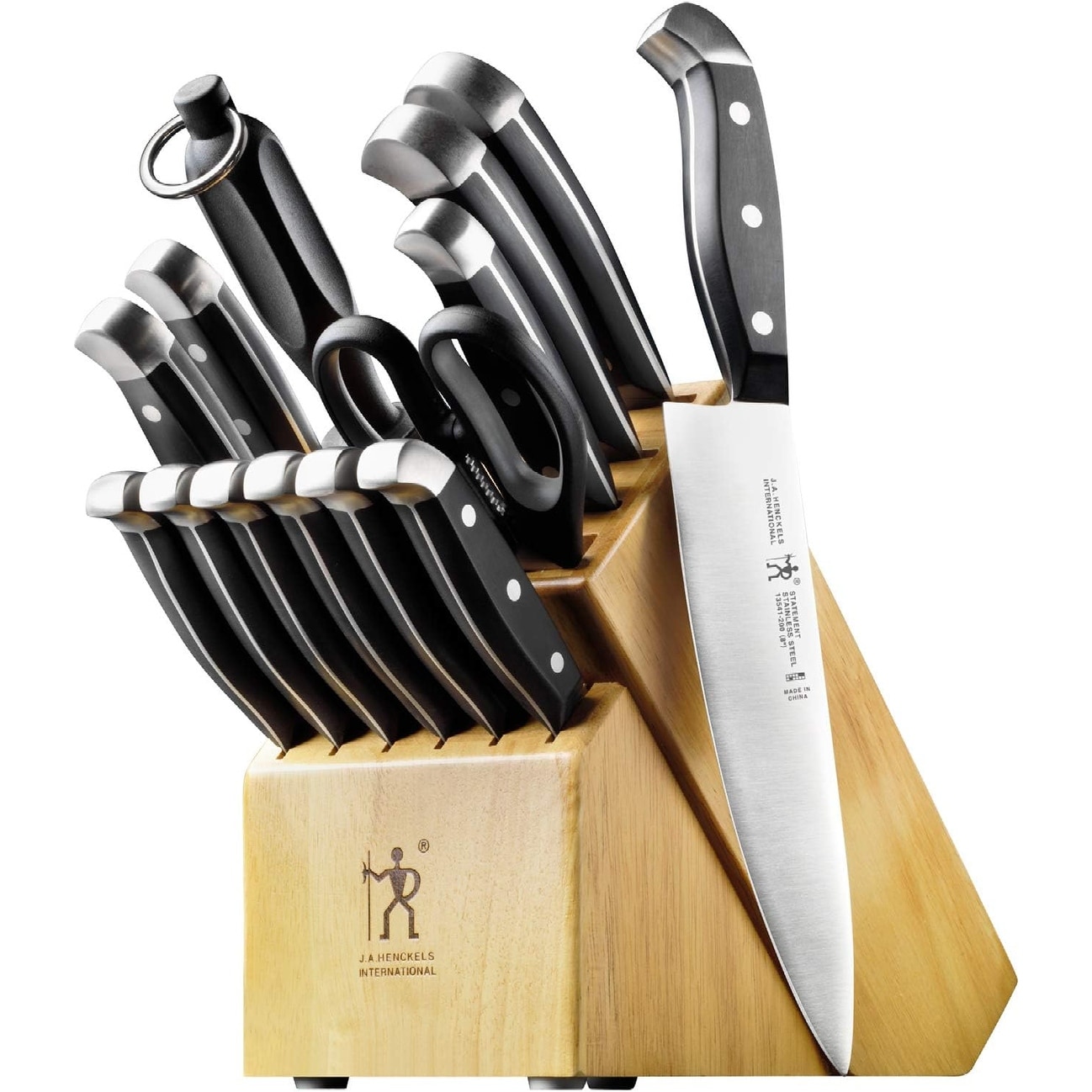 Calphalon Classic 15-Pc. Self-Sharpening Stainless Steel Cutlery Block Set