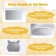 preview thumbnail 8 of 8, Gymax 3 PCS Kids Table and Chairs Set Furniture w/Cat House Hole &