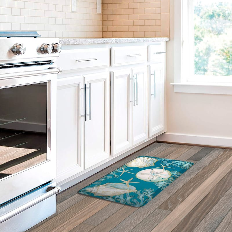 Playa Shells Anti-Fatigue Kitchen Mat 20"X30" - 20" x 30"