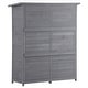 preview thumbnail 11 of 14, Outdoor Storage Shed Tool Organizer with Lockable Doors,3-tier Shelves - 5.3ft Hx4.6ft L