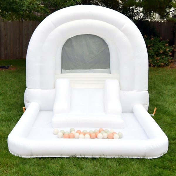 slide 2 of 8, Bounceland DayDreamer Cloud Bounce House with ball pit