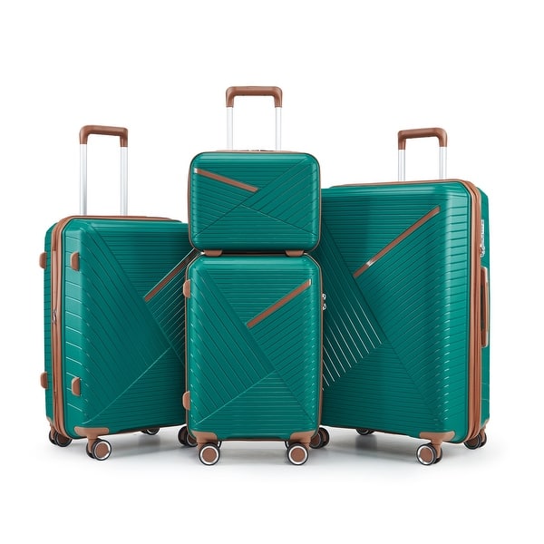 Kono Luggage Sets Piece Sets ABS Hard Shell Lightweight Suitcase