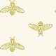 preview thumbnail 4 of 3, Joules Block Print Bee Antique Gold Wallpaper
