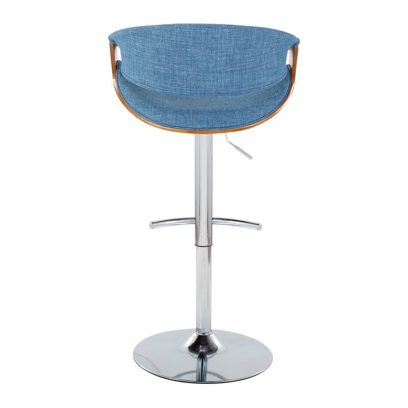 Carson Carrington Sauda Adjustable Bar Stool with Rounded T Footrest (Set of 2)