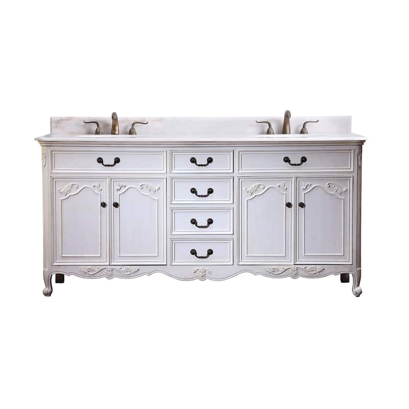 72" Double Bathroom Vanity Sink