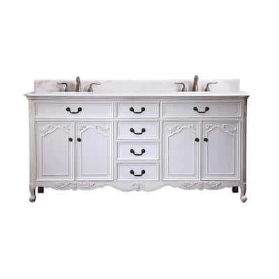 72" Double Bathroom Vanity Sink