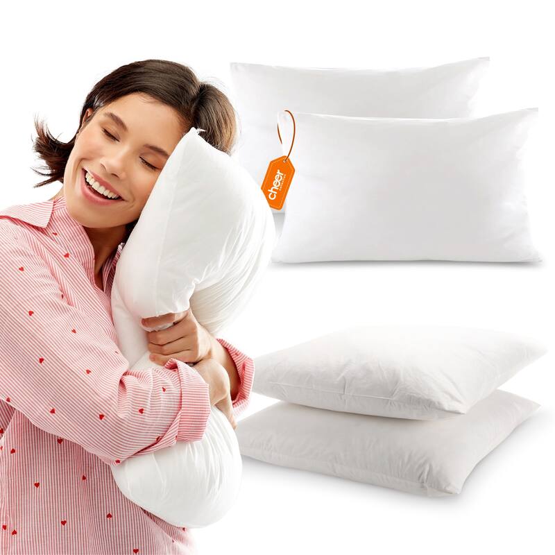 Cheer Collection Feather Down Decorative Square Pillow