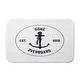 preview thumbnail 1 of 7, Gone Overboard Bath Mat 17 x 24 - White