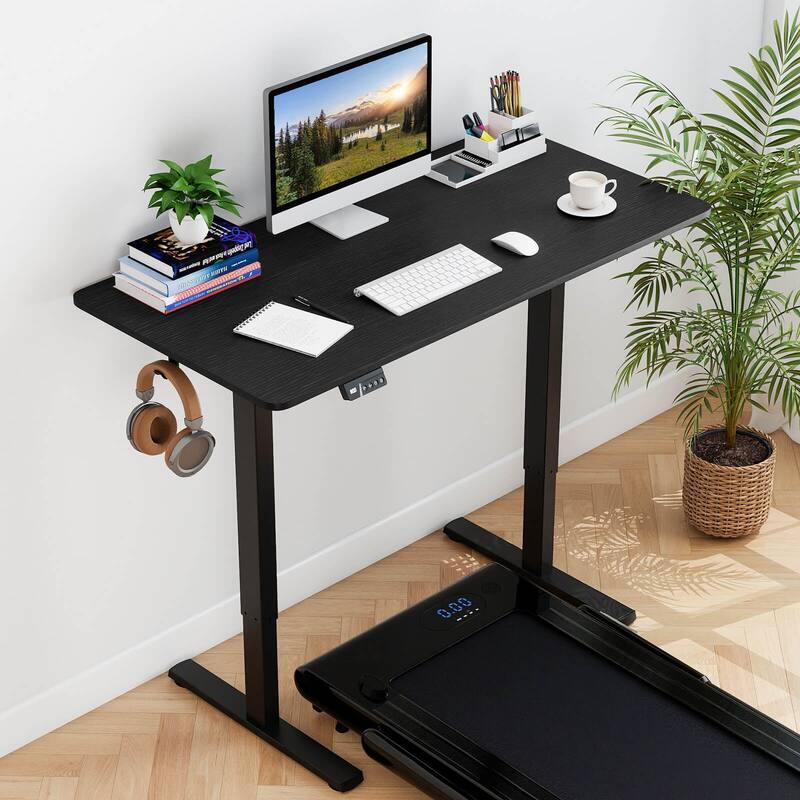 Costway 48” x 24” Electric Standing Desk with LED Display 2 Memory