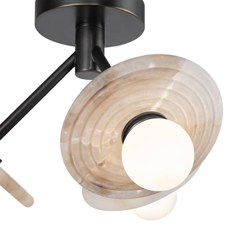 Alora Lighting SF346313 Dahlia 13" Wide LED Semi-flush Ceiling Fixture